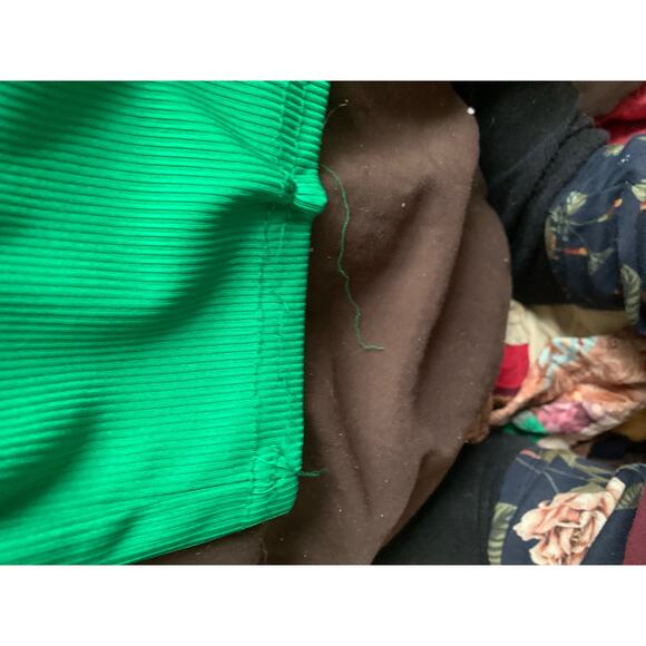 Green Rib Knit Mock Neck Backless Halter Dress Sz 10 Pretty Little Thing - Picture 3 of 13